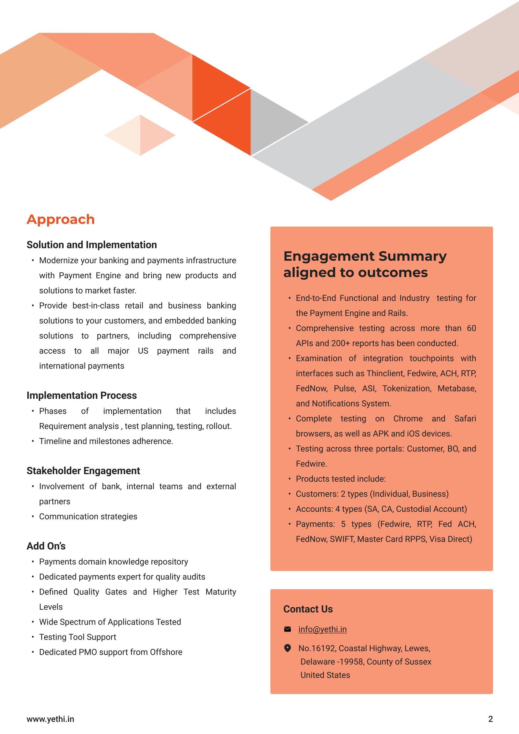 QA and Validation for FedWire ISO 20022, FedNow, TCH RTP, and ACH-NACHA of a Leading Bank in North America - page 2