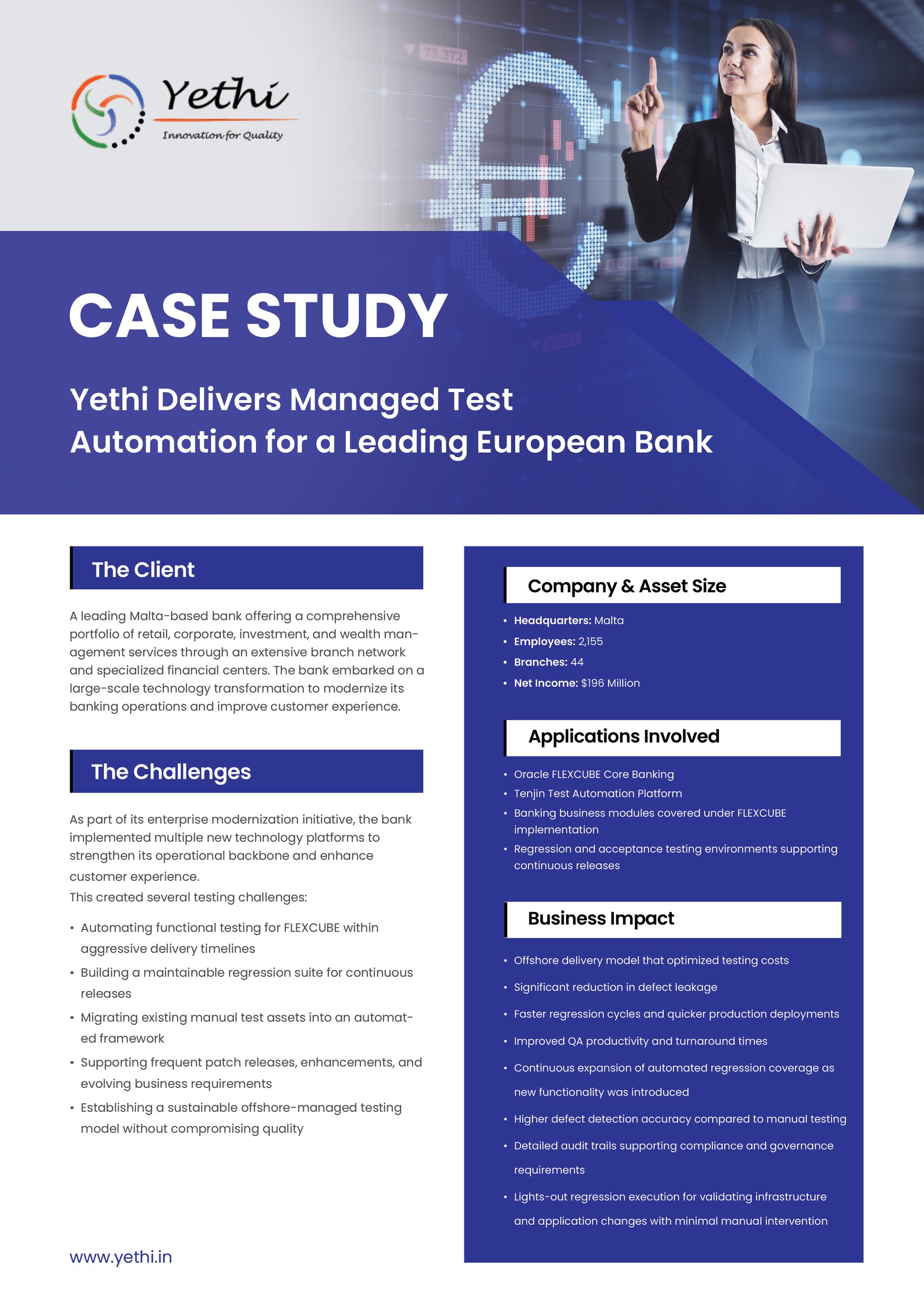 Delivering Managed Test Automation for a Leading European Bank - page 1